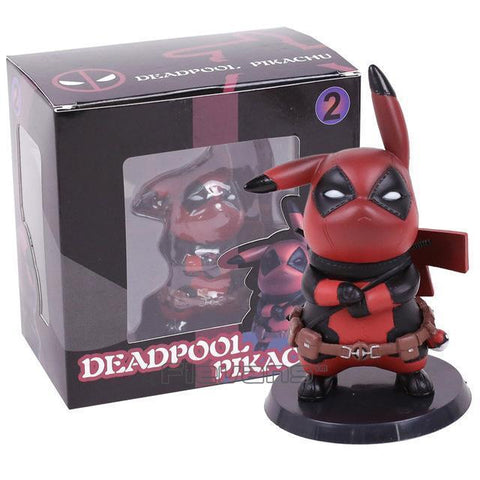 Pikachu Deadpool Captain America Figure Pikachu Deadpool Captain America Figure