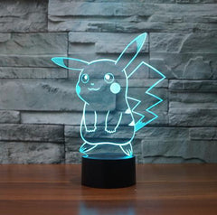 Color Changing Pokemon 3D Lamp Color Changing Pokemon 3D Lamp