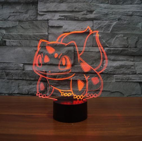 Color Changing Pokemon 3D Lamp