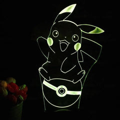 Color Changing Pokemon 3D Lamp Color Changing Pokemon 3D Lamp