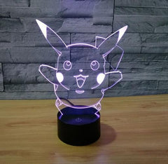Color Changing Pokemon 3D Lamp Color Changing Pokemon 3D Lamp