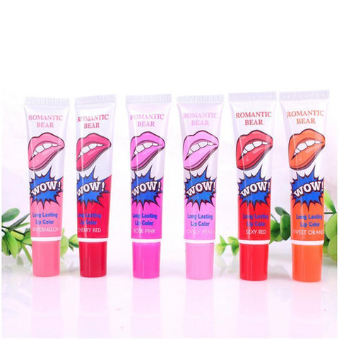 6X Magic Easy Peel Off Long Lasting Waterproof Makeup Tatto Lip Gloss Lipstick